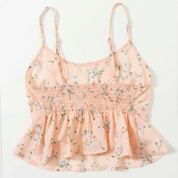 2/$20 | Peachy Floral Peplum Cami - Picture 2 of 7